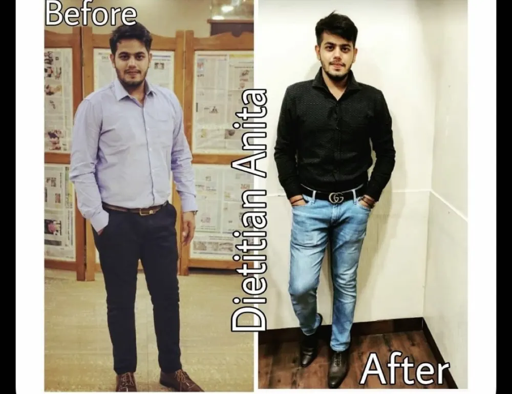 Weight loss transformation
